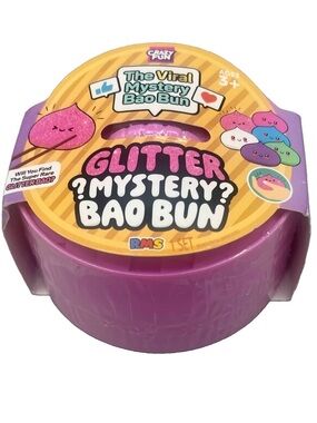 RMS Crazy Fun Mystery Glitter Edition Bao Bun Toy in Pink🩷 Basket NEW/SEALED